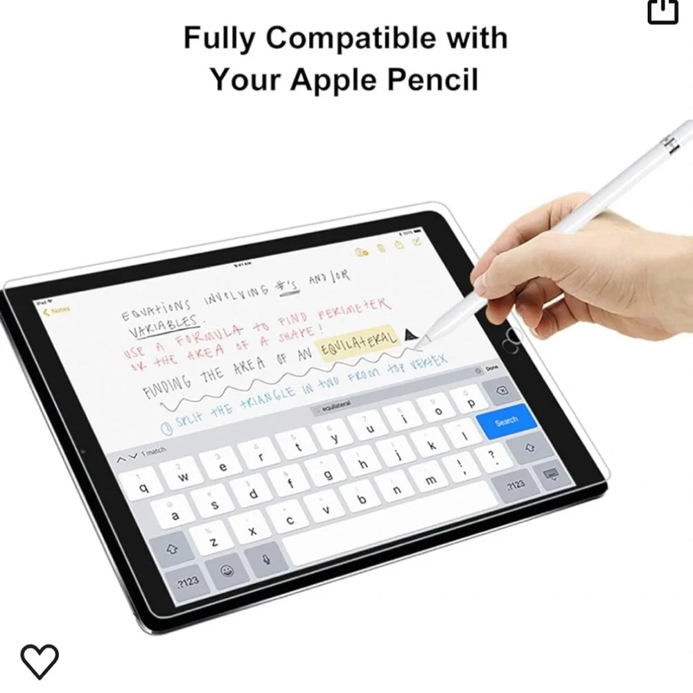Tempered Glass Screen Protector for ipad 10.2 inch; Anti-Scratch/High Definition